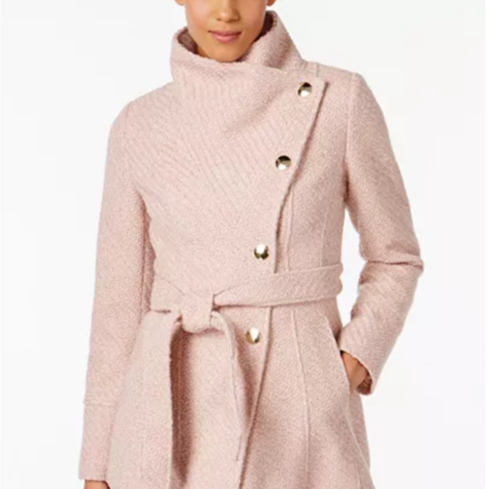 INC International Concepts  Textured Wrap Coat